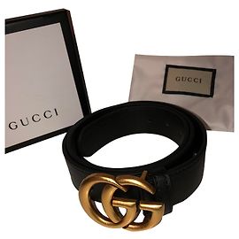 Gucci lined G belt (GG) new gold with invoice Golden