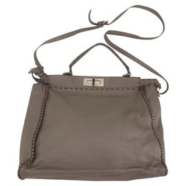 Fendi-Handbags-Khaki