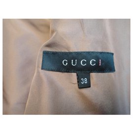 Gucci-Chaqueta Gucci t 34 nueva condición con defecto-Marrón claro