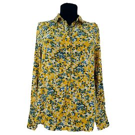 Blusa Samsoe & Samsoe Hamiti Amarela de Viscose Multicor Amarelo