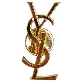 Yves Saint Laurent Pin YSL Dourado