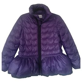 Red Valentino Ruffle Puffer Jacket Lavender Nylon Lavender
