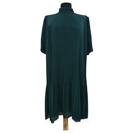 Vestido plisado verde Samsoe & Samsoe Talla M Verde