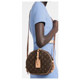 Louis Vuitton-LOUIS VUITTON SOFT HAT BOX BAG NEW-Light brown