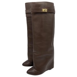 Givenchy Shark Lock boots Brown