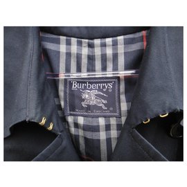 Burberry-men's Burberry vintage t trench coat 54-Navy blue