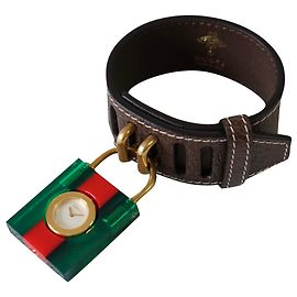 Gucci Fine watches Brown Red Green