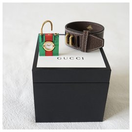 Gucci-Relógios finos-Marrom,Vermelho,Verde