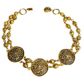 Collier chanel vintage Doré