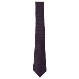 Hermès-Gravata Hermes Roxa-Roxo