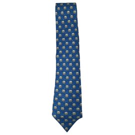 Hermès-Hermes Tie Drum azul-Azul