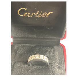 Anel Cartier Alliance em ouro branco e diamantes Branco