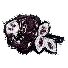 Prada AW03 Broche Rosa Grande Roxo