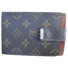 Louis Vuitton-Monogram canvas checkbook holder.-Brown