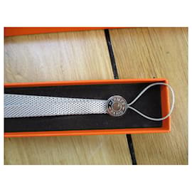 Hermès-Ipso, cinturino da polso.-Silver hardware