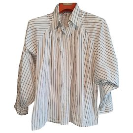 Sportmax Cotton Cut-out Shirt Eggshell Eggshell