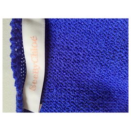 See by Chloé-Tops-Blue