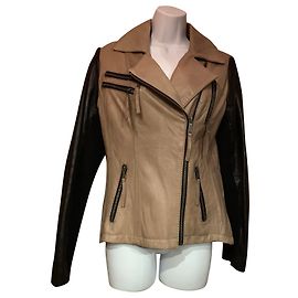 Michael Kors Biker jackets Beige