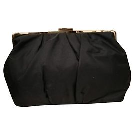 Bolsa clutch Bulgari preta Preto