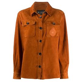 Giacca-camicia Etro in camoscio marrone Marrone