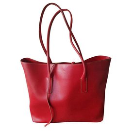 Prada-Prada bolsa tiracolo vermelha-Vermelho