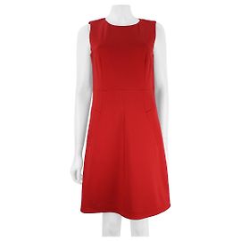 Diane Von Furstenberg Carpreena Kleid rot Viskose Rot