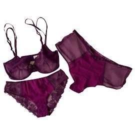 La Perla 3 pezzi impostati Porpora