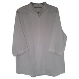 Camicia Cos Bianca in Cotone ed Elastan Bianco