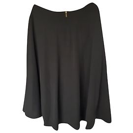 Calvin Klein Black Polyester Skirt Black