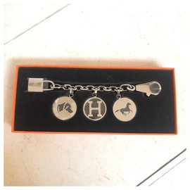 Hermès-Hermes Breloque Bag Charm-Silver hardware