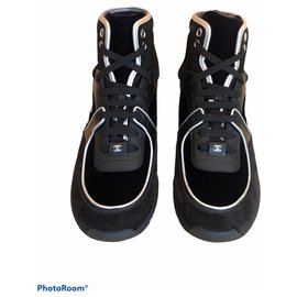 Chanel-Sneakers-Black,Blue