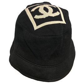 Chanel-Hüte-Schwarz,Beige