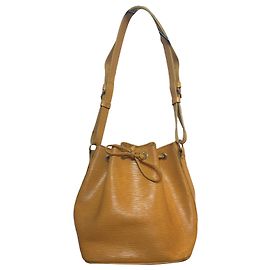 Louis Vuitton Sac Noé cuir épi jaune Jaune