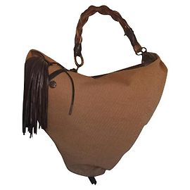 Bolsa mochila Cesare Paciotti Marrom Bege