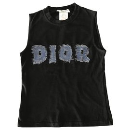 Dior Tops Negro Azul