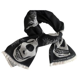 Alexander Mcqueen-Scarves-Black