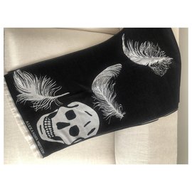 Alexander Mcqueen-Scarves-Black