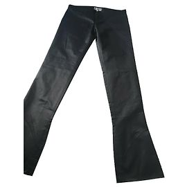 Roland Mouret Elegante Satinhose Schwarz