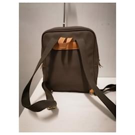 Lancel-Lancel brown beige backpack-Brown,Beige