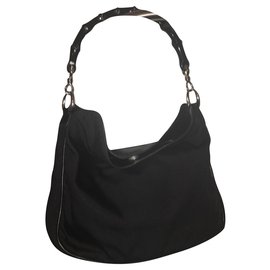 Gucci-Handbags-Black,Silver hardware