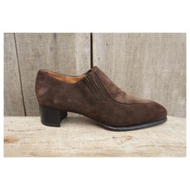 J.M. WESTON-JM Weston p heeled loafers 35,5-Dark brown