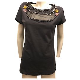Sportmax Top con pietre Nero