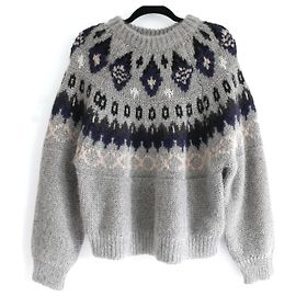 Forte Forte Nordischer Pullover Grau