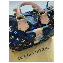 Louis Vuitton-SPEEDY MULTICO NEGRO M92642-Multicolor
