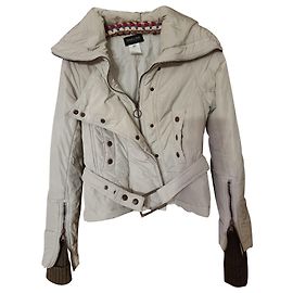 Patrizia Pepe kurze Daunenjacke creme Roh