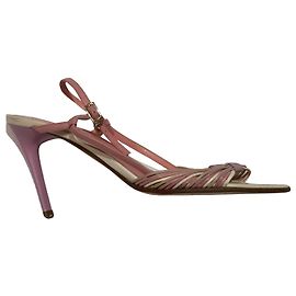 Escada Pastel coloured leather strappy sandals Multiple colors