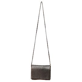 Autre Marque Bolsa de malha de metal vintage Oroton Prata