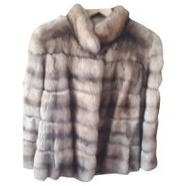 Autre Marque Sable fur coat brown Brown