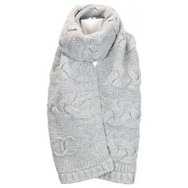 Chanel sciarpe Grigio