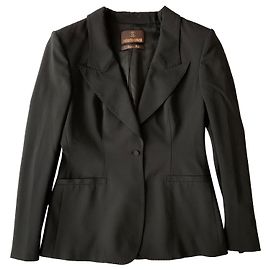 Roberto Cavalli Giacca blazer smoking nera Nero